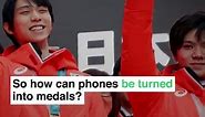 Japan will recycle old mobile phones into medals for the Tokyo Olympic games