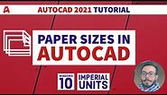 How to Setup Paper Sizes (Layout) in Autocad | Autocad LT 2021 Tutorial