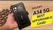 Samsung Galaxy A34 5G Shockproof Armor Case COVRWARE Aegis Series Holster Built-in Screen Protector