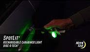 SpotLit® Rechargeable Carabiner Light - Disc-O Tech™