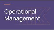 Kantata SX (Feature) – Operational Management