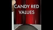 Candy Red Values Over Different Metallic Bases