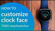 Customize clock face colors and appearance: Fitbit Ionic, Versa series, Sense smartwatches