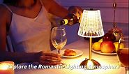 One Fire Table Lamps, Dimmable Crystal Table Lamp 3 Colors LED Gold Lamp,Touch Lamp Diamond Crystal Lamp, Rechargeable Small Lamp, Cordless Lamp Vintage Lamp for Bedroom Living Room Bathroom Hotel Bar