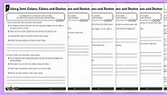 Using Semi-Colons, Colons and Dashes Differentiated Worksheet