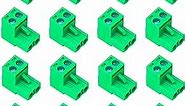 20 Pack 5.08mm Pitch Green Phoenix Type Connector 2 Pin PCB Screw Terminal Block