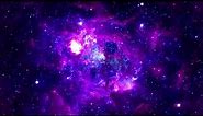 Purple Classic Galaxy - 60:00 Minutes Space Wallpaper - Longest FREE Motion Background HD - Relaxing
