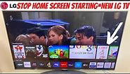 Stop Home Menu Launching *New LG Smart TV