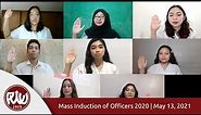 PWU Mass Induction of Officers 2020