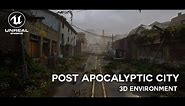 Post Apocalyptic City 3D Environment UE5
