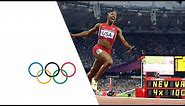 USA Break Women's 4 x 100m Relay World Record - London 2012 Olympics