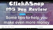 ClickASnap - #14 Tips to make even more money