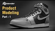 Modeling Shoes in Blender | Product Modeling Tutorial | Part 1