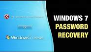 Windows 7 Password Recovery - How to Recover Windows 7 Login Password