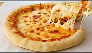 Found a new way to make Double Cheese Pizza! No kneading! Incredibly easy! Best pizza in the world