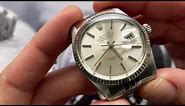 Rolex Oyster Perpetual Datejust 16014 1980s 18k White-gold Fluted Bezel 36mm Superlative Chronometer