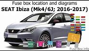 Fuse box location and diagrams: SEAT Ibiza (2016-2017)