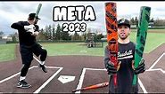 Hitting with the 2023 META & META PWR ($500) | Louisville Slugger BBCOR Bat Review