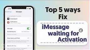 iMessage waiting for Activation, Top 5 Ways to fix it (2023)