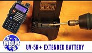 BaoFeng UV-5R+ Plus Extend Battery - HOW I MADE IT FIT