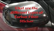 What are the differences of carbon fiber stickers? 2D, 3D, 4D, 5D and 6D.