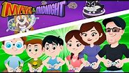 FAMILY FUN GAME NIGHT DISASTER? || Buster in Space Kids Animation!! - Max & Midnight Episode 3
