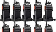 Retevis H-777S Long Range Walkie Talkies,2 Way Radios for Adults,Rechargeable Two Way Radio,VOX Hands Free Durable Strong Signal,Security Church School Business (10 Pack)