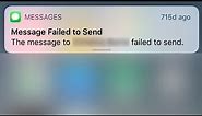 iOS 17: Message Failed to Send on iPhone | iPhone Not Sending Messages
