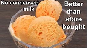 Better than Store Bought Easy Orange Ice Cream Recipe with Basic Ingredients