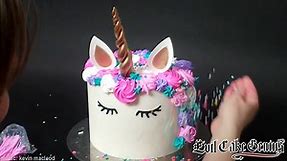 Free Unicorn Cake Stencil Set!