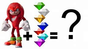 KNUCKLES fusion with EMERALD is SUPER KNUCKLES transformation | Sonic fusion | what will happen next