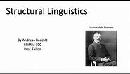 Structural Linguistics Theory Video