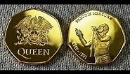 QUEEN Freddie Mercury 24ct Gold Commemorative 50p Coin