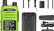 Talkpod A36Plus GMRS Handheld Two Way Radio Walkie Talkies for Adults Long Range with VHF UHF Receive, 5W Output, 512 Channels, 1.44inch Color Screen(Green)