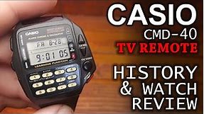 Casio CMD-40 TV Remote - History of calculator watches and Watch review