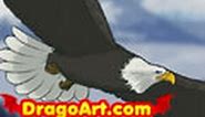 How to draw an eagle, step by step