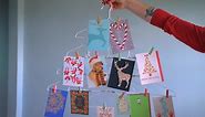 Try this easy-to-make hanger tree to display holiday cards