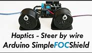 Arduino Field Oriented Control (FOC) Haptic control example - SimpleFOCShield