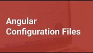 Angular Configuration Using Json Files