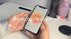 unboxing iphone xr in 2022 + cute accessories and wallpaper!