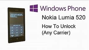 Nokia Lumia 520 525 530 535 540 625 630 830- How to unlock (Any Carrier, Network Provider)
