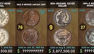 Top 100 most valuable US coins in the world