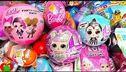 Opening LOL Sparkle Series, Surprise Eggs Stickers Lip Gloss Party Favors and Surprises