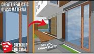 Create Realistic Glass Material in Sketchup | Sketchup Tutorial