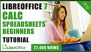 Libre Office 7 Calc Spreadsheets Beginners Tutorial