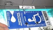 VisorTag® Horizontal by JL Safety -Handicapped Placard Cover and Holder. Easily Display & Swing Away Your Disabled Parking Placard. Best Handicap Parking Tag Holder Available. Patented & Made in USA