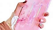 Cocomii Holographic Marble iPhone 6S Plus/6 Plus Case, Slim Thin Glossy Soft TPU Silicone Rubber Gel Shiny Reflective Gradient Fashion Bumper Cover Compatible with Apple iPhone 6S Plus/6 Plus (Pink)