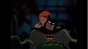 Poison Ivy smothers Batman with kisses