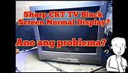 How to Fix Sharp CRT TV Black Screen Normal Display || VLOG #44