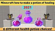 Minecraft how to make a potion of healing